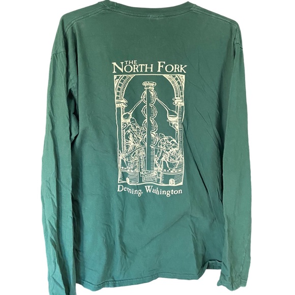 Vintage Other - Vintage Green The North Folk Deming WA Brewery Long Sleeve Men’s XL T-Shirt